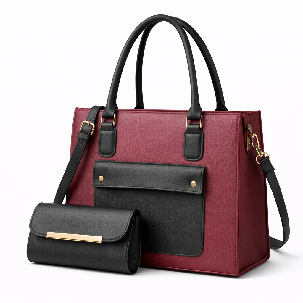 Velora Mahroon Handbag