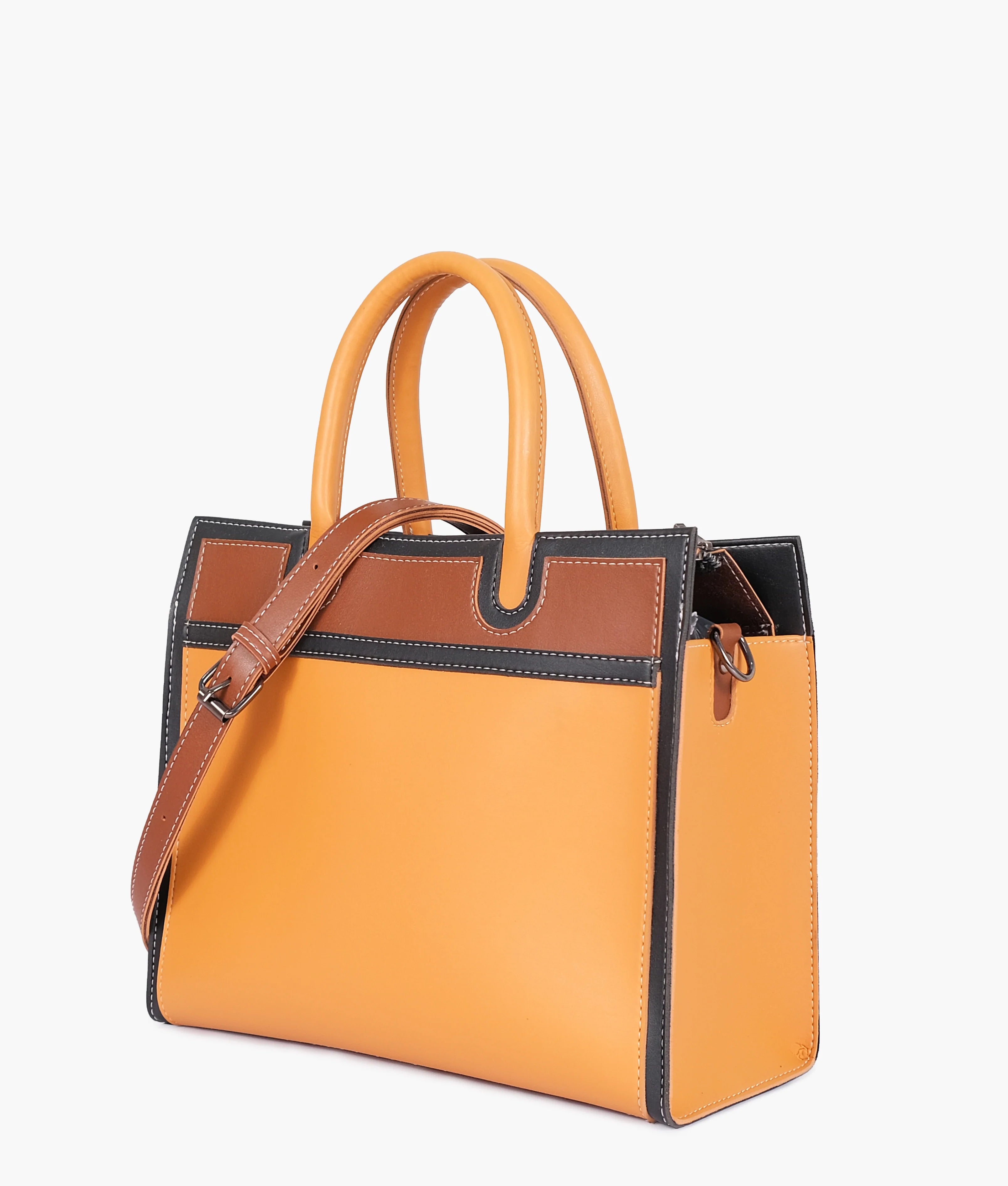 NOVA MUSTARD & TAN HANDBAG