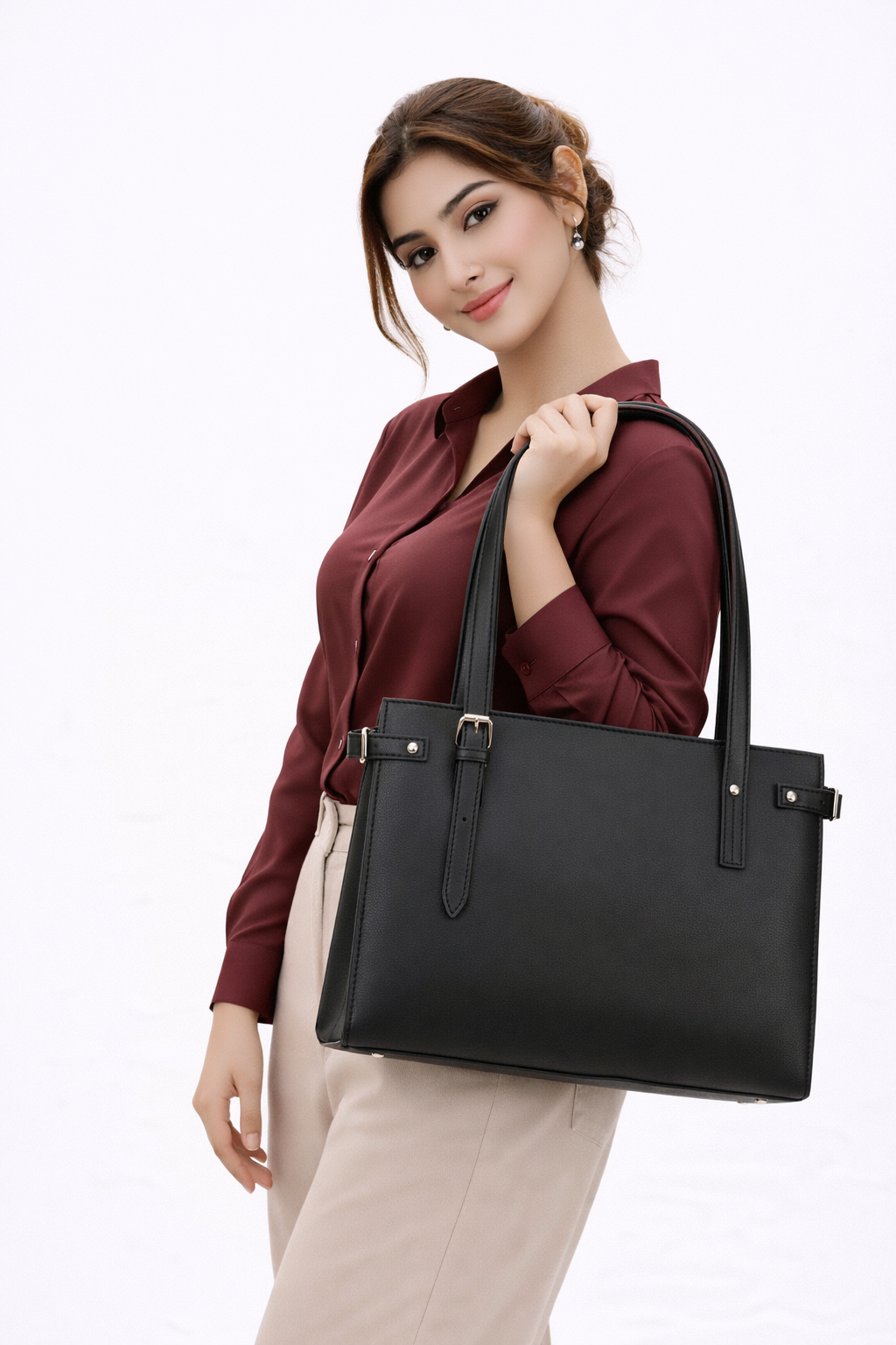 VERA BLACK TOTE BAG